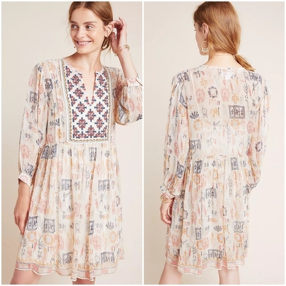 Velvet by Graham & Spencer Tawni Embroidered Tunic size XS NWT - Picture 1 of 10